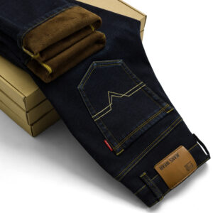 Men's Slim Fit Warm Jeans