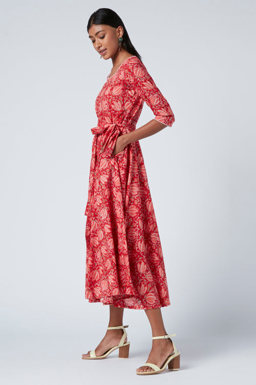 Okhai 'Aphrodite' Cotton Block Print Dress - Image 3