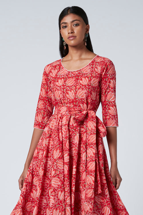 Okhai 'Aphrodite' Cotton Block Print Dress - Image 4