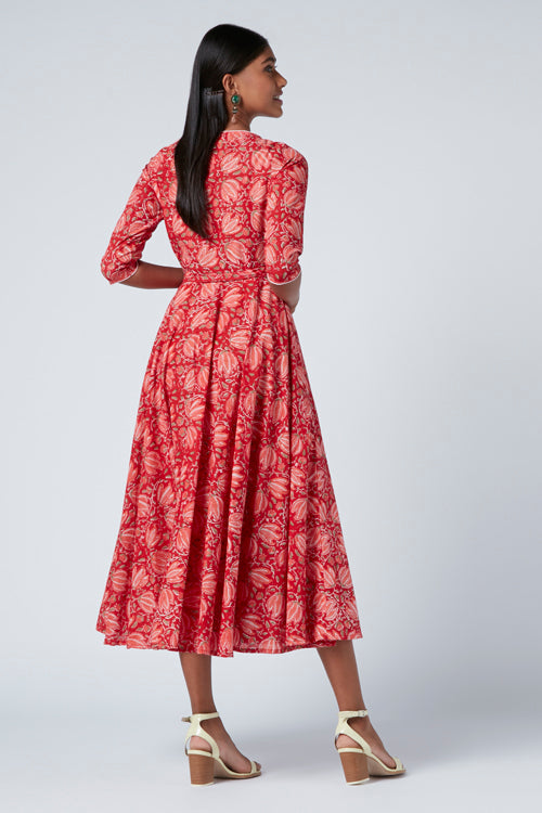 Okhai 'Aphrodite' Cotton Block Print Dress - Image 5