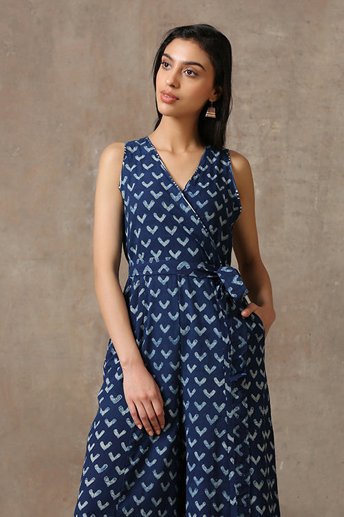 Okhai 'Epiphany' Pure Cotton Hand Block Printed Jumpsuit - Image 3