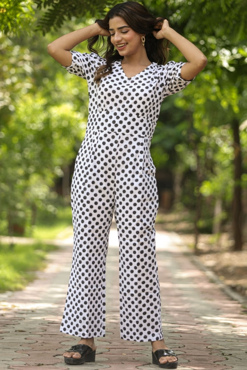 Sooti Syahi Blackberries Hand Block Printed Jumpsuit